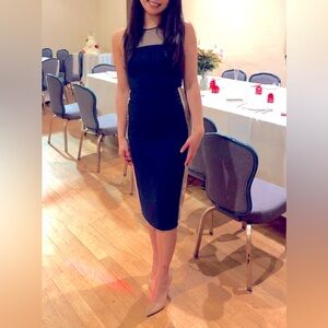 AQ/AQ block color column dress